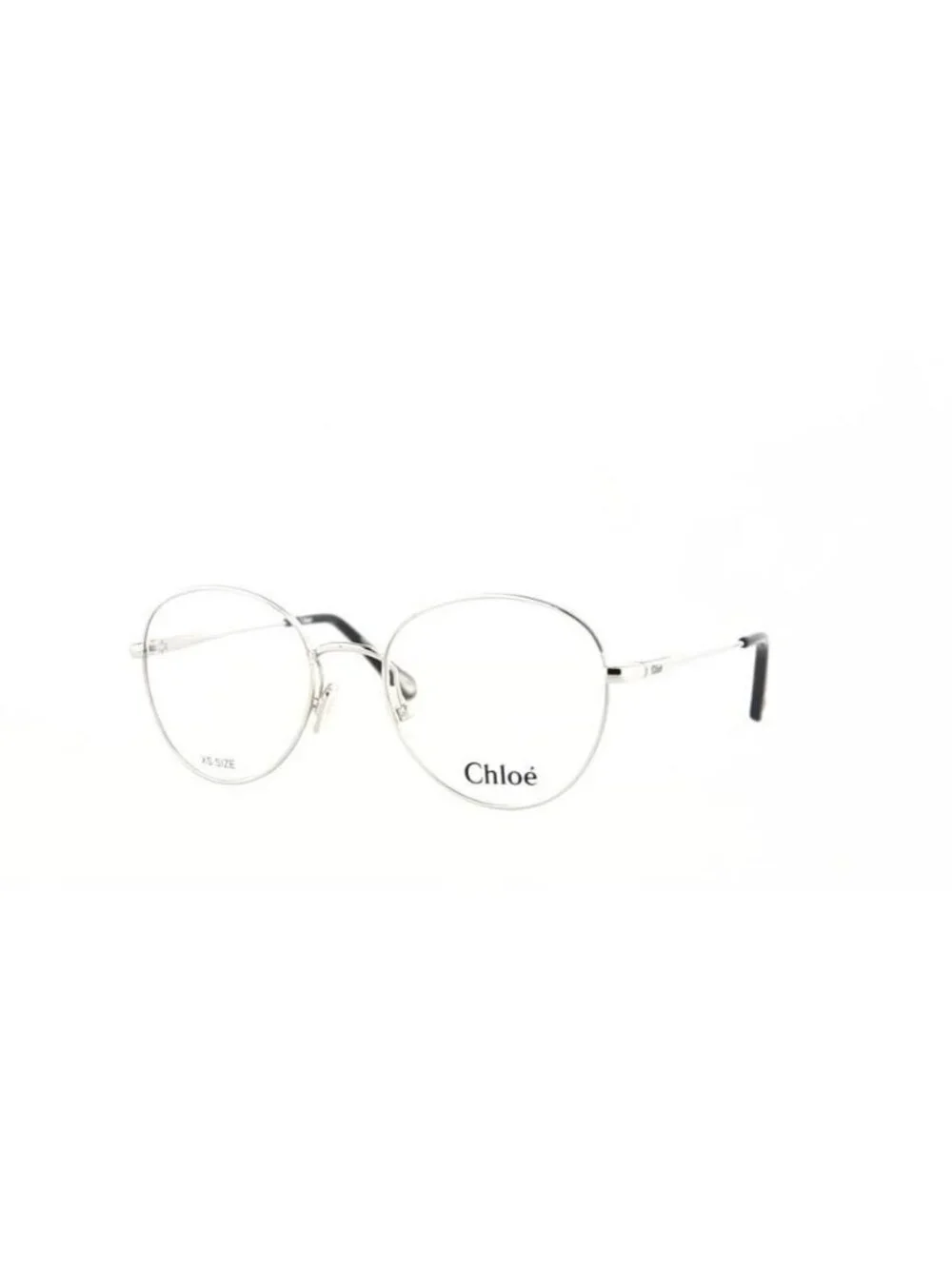 New Chloé Womens Round/Oval Silver Silver Transparent Fashion Designer Eyeglasse